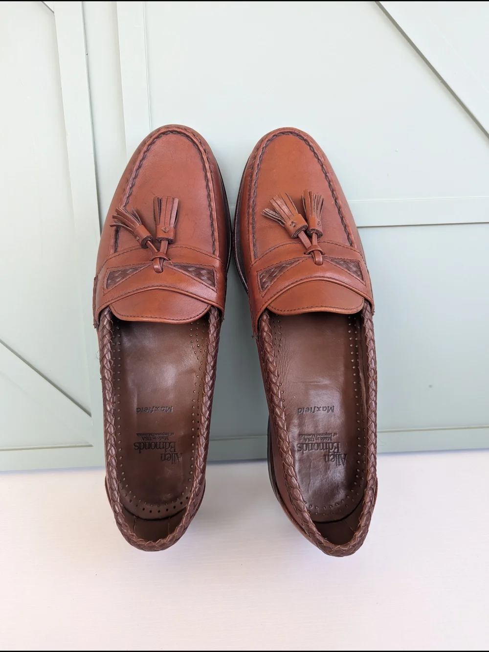 Allen Edmonds Chestnut Brown Leather Tassel Loafers